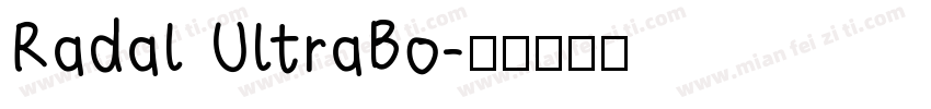 Radal UltraBo字体转换